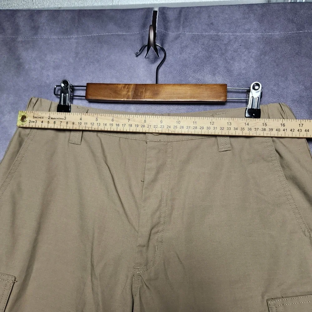 LA Police Gear Men 34 Khaki Core Cargo Tactical Ripstop Shorts BTS8001 LAPG